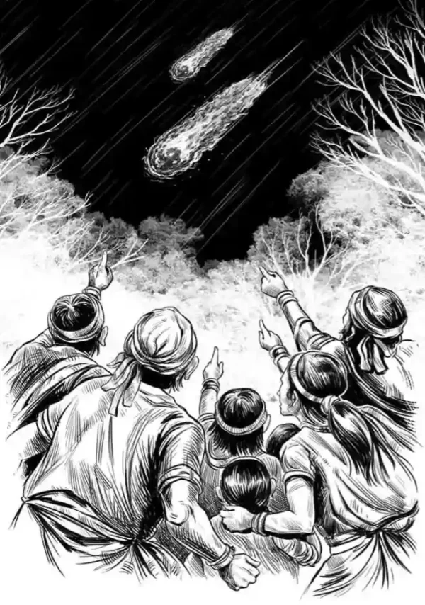 Bengali horror scene Dilurani Opera novel illustration